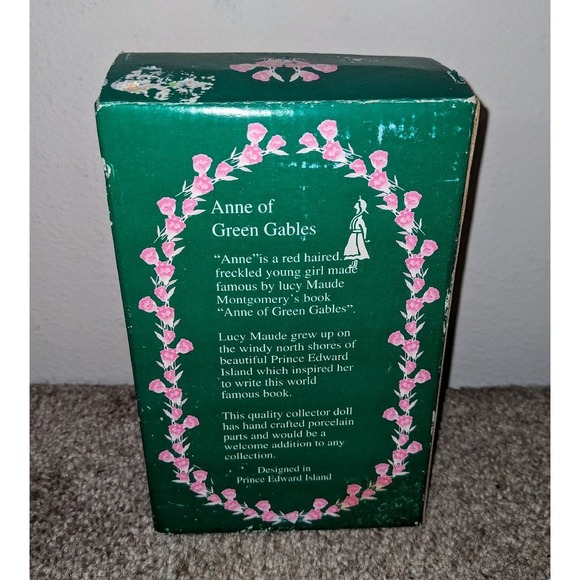 Anne of Green Gables Porcelain Doll Collector Edition Straw Hat Red Hair 7in NIB - Picture 4 of 5